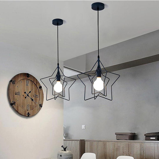 Multiple Star Shaped LED Modern Pendant Light