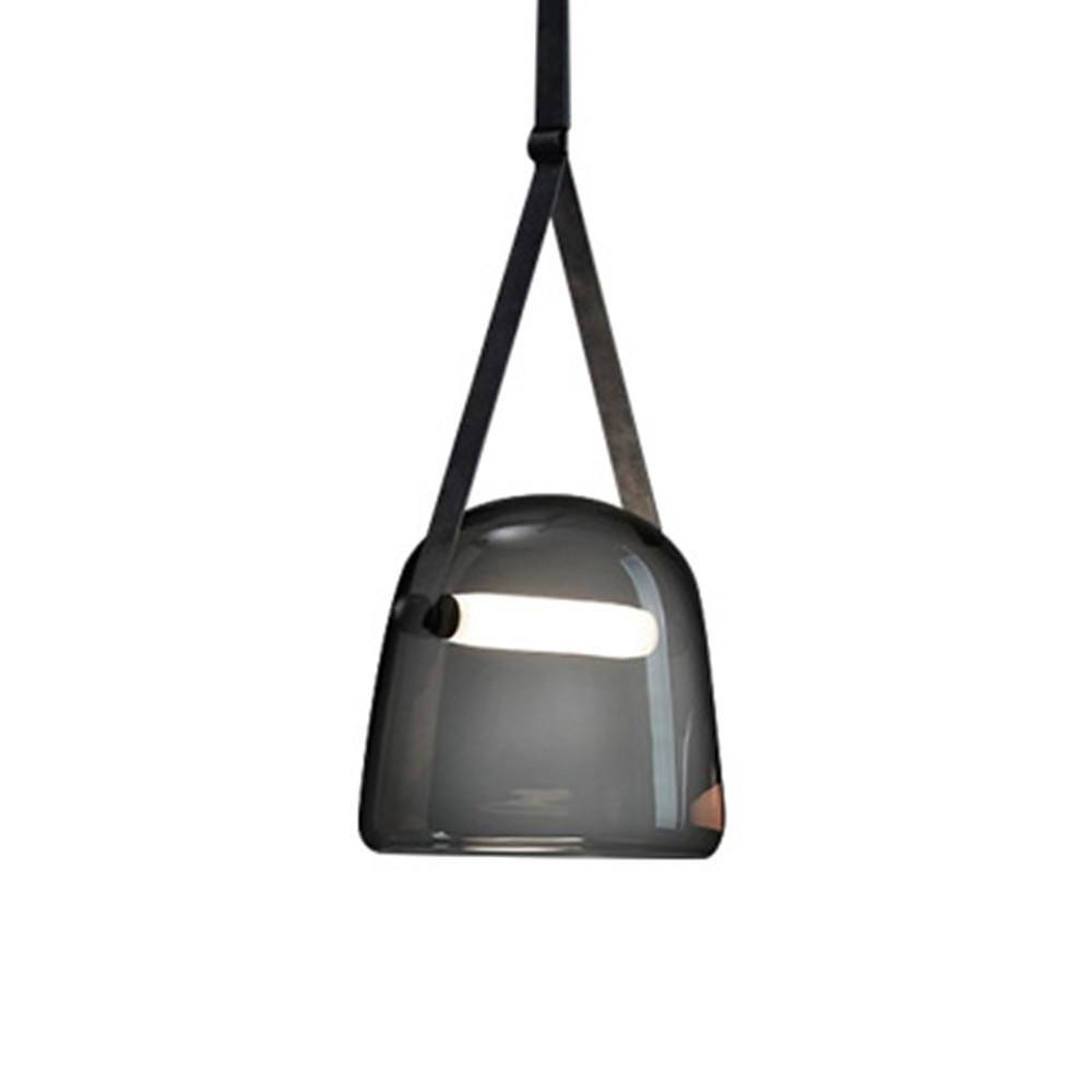 Unique Glass & Metal LED Industrial Pendant Light