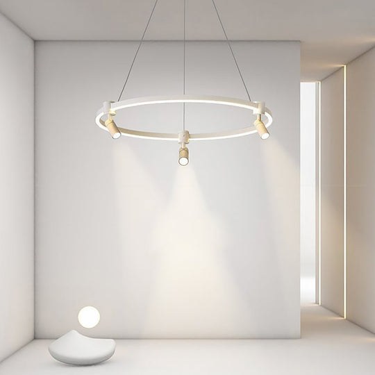 3-Head Spotlight Linear LED Chandelier with Remote Control