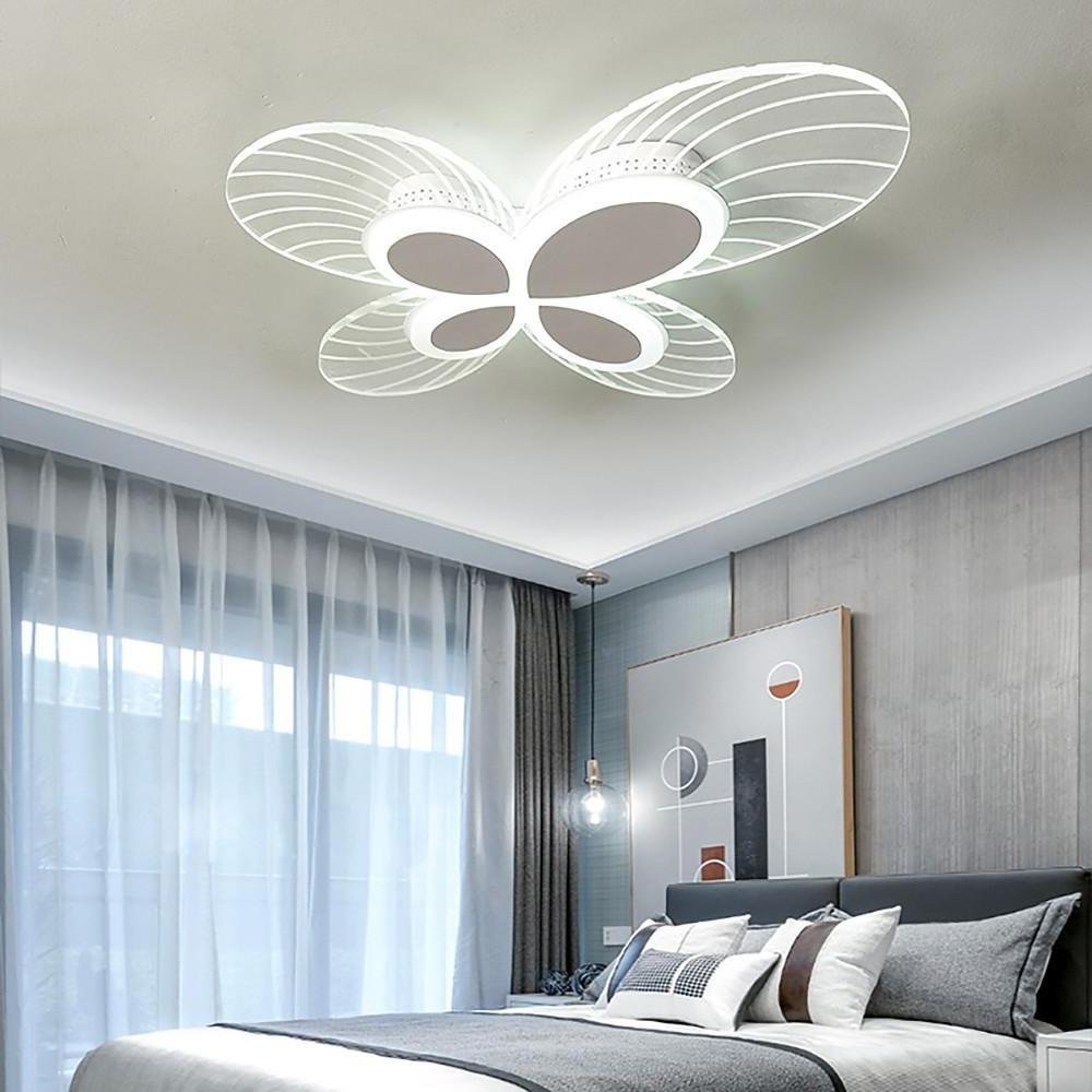 Butterflies Shaped Dimmable LED Nordic Flush Mount Ceiling Light
