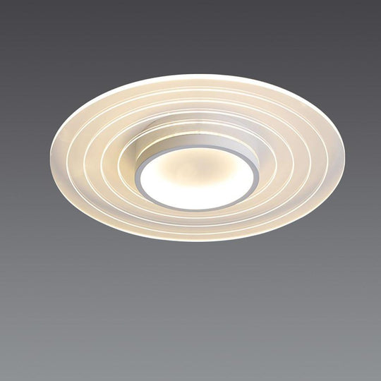 Multiple Circles Dimmable LED Modern Flush Mount Ceiling Light