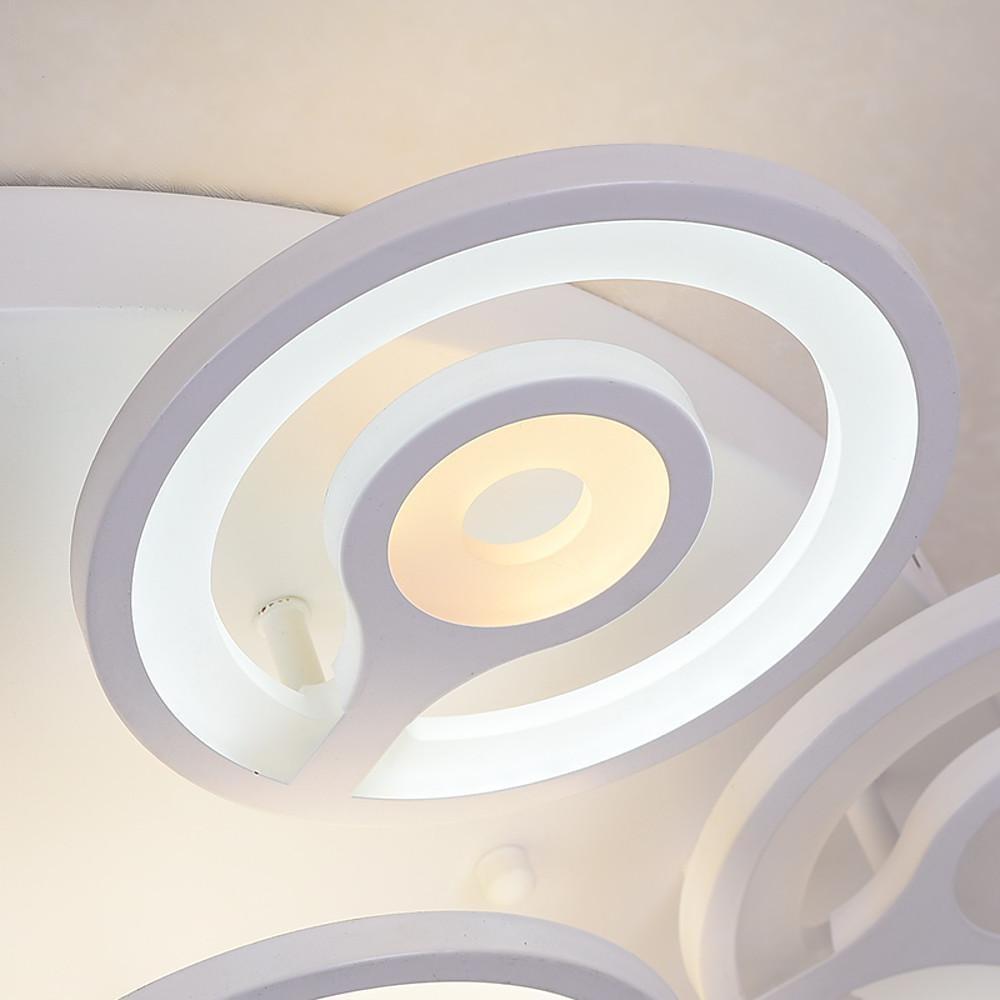 Round Flower Shaped LED Modern Flush Mount Ceiling Light