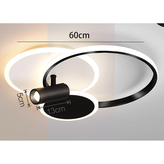 Circles Spotlights Modern LED Flush Mount Ceiling Light