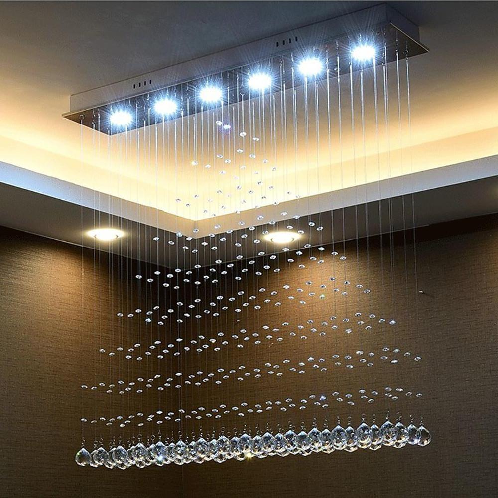 Crystal 5 W LED Modern Flush Mount Lighting Chandelier Pendant Light