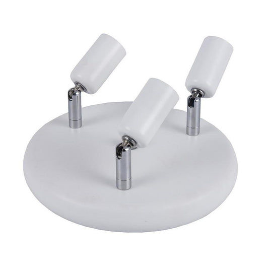 3-Light Industrial Modern Metal Black Flush Mount Ceiling Light
