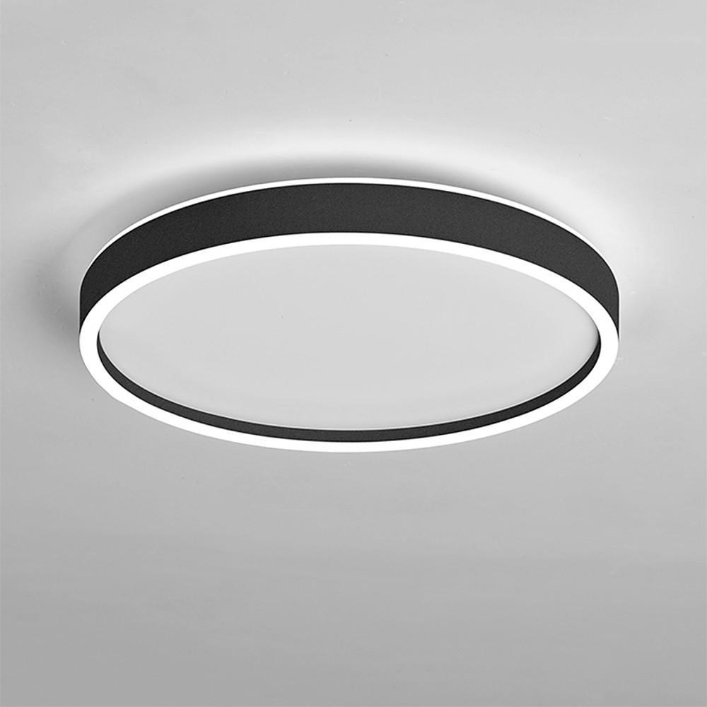 Circular Minimalist Metal Flush Mount LED Living Room Ceiling Light