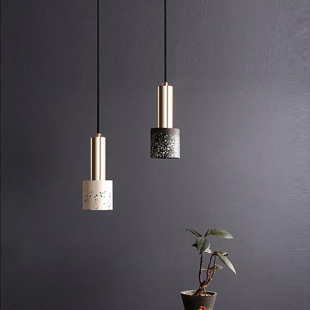 Cylinder Concrete LED Nordic Pendant Light