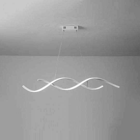 Wave Design Modern LED Pendant Light for Elegant Interiors