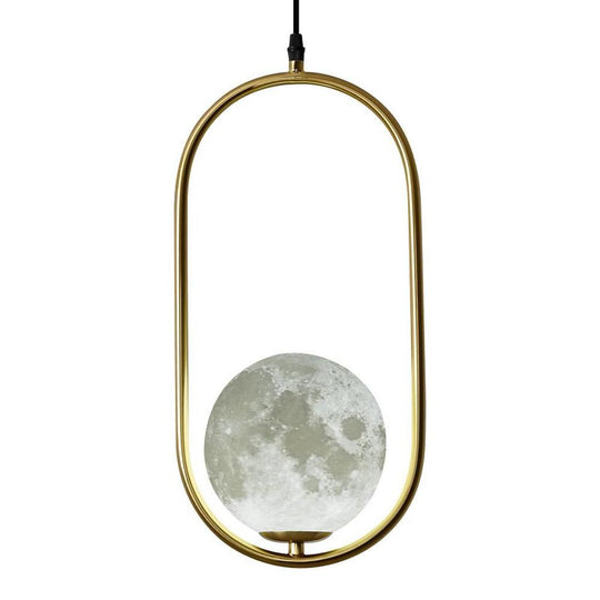 Globe Rectangular Rounded Corners Pendant Light LED Ceiling Lighting