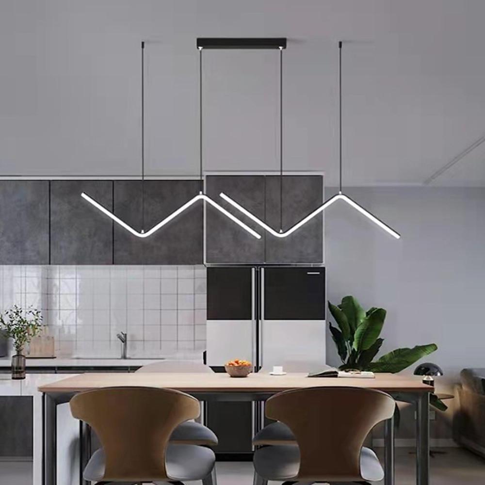Zigzag Wave Nordic LED Dining Room Pendant Light