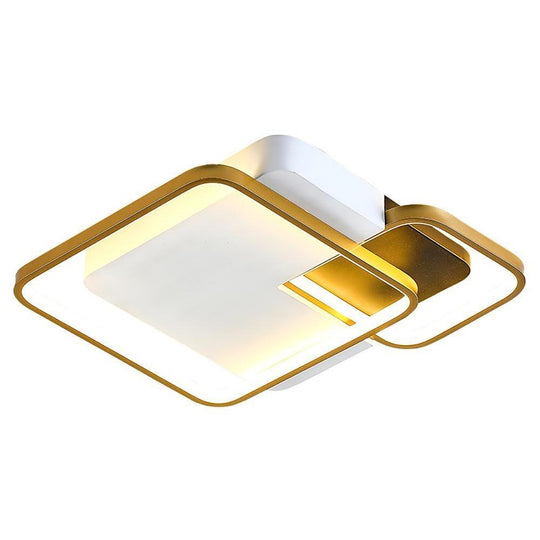 Multiple Square Circular LED Nordic Flush Mount Ceiling Light