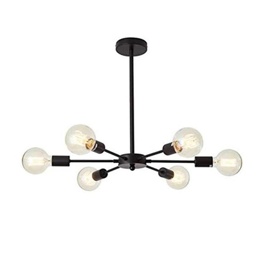 Mid-Century Sputnik Semi-Flush Mount Bedroom Ceiling Light – 6-Light / 8-Light