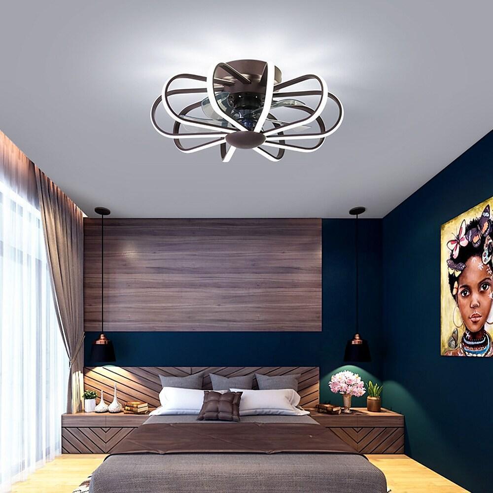 5 Blade Modern Ceiling Fan with Surround LED Light