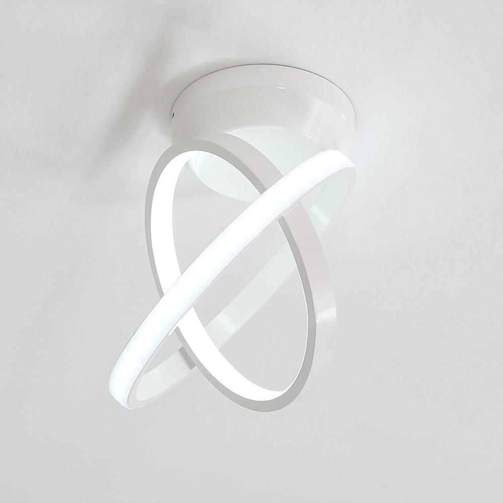 Creative Circles LED Black Modern Ceiling Light Flush Mount Lighting