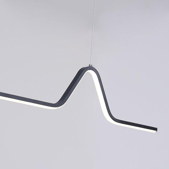Circular Linear Dimmable LED Modern Chandelier