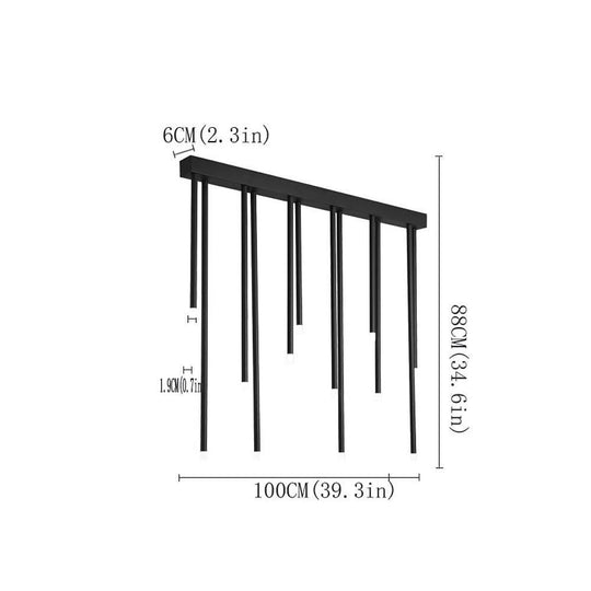 Linear Design – Electroplated Metal LED Wireless Control Ceiling Light
