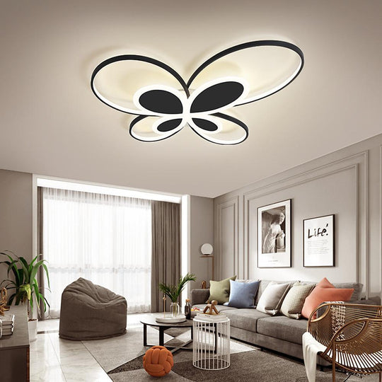 Cluster Dimmable Butterfly LED Flush Mount Ceiling Light for Baby & Kids