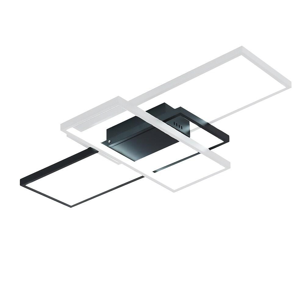 Multi Rectangle Large Flush Mount LED Ceiling Light with 3 Tiers