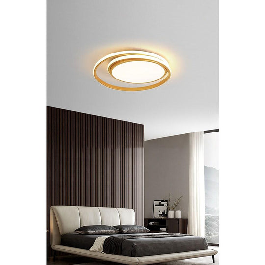 Circular Modern Acrylic LED Flush Mount Ceiling Light