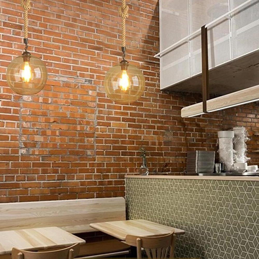 Electroplated Glass Globe LED Modern Pendant Light