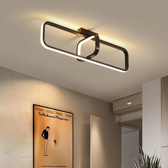 Rectangles Dimmable LED Modern Flush Mount Ceiling Light