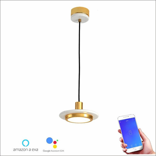 Traditional Classic Metal & Acrylic Pendant Light – Modern Nordic LED Circle Design