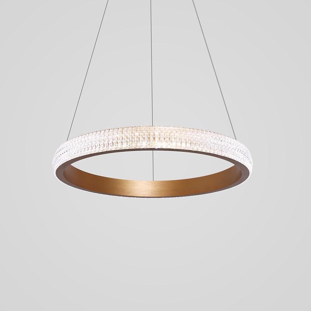 Circular Design LED Gold Modern Chandelier Kitchen Pendant Lighting