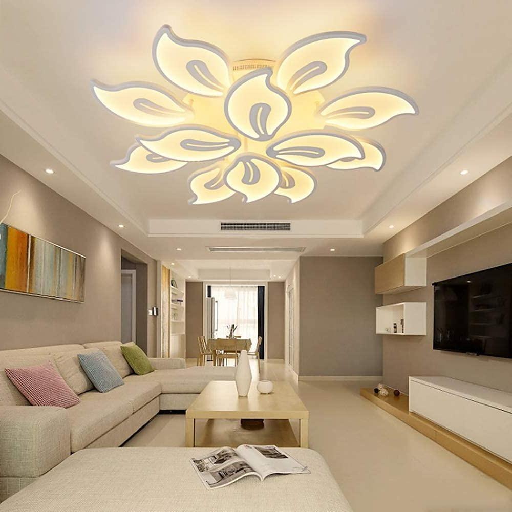 Geometric Flower Dimmable LED Flush Mount Ceiling Light
