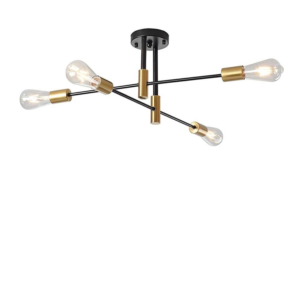 Modern Iron 4-Light Sputnik Chandelier