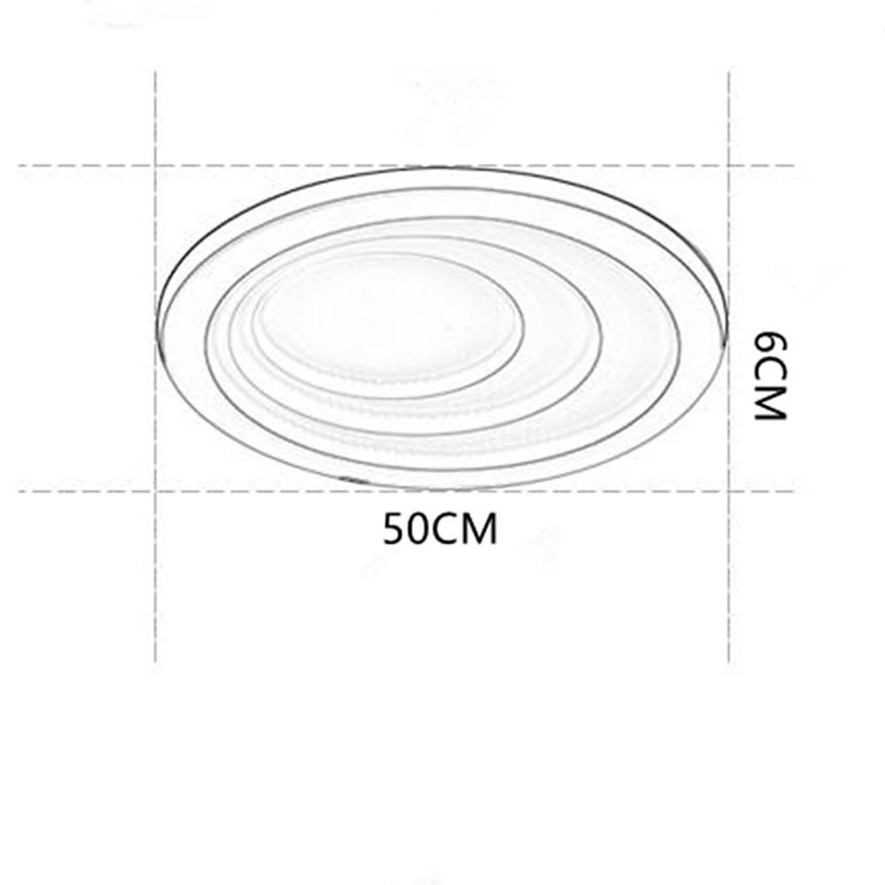 4 Graduated Circles LED Nordic Ceiling Light – Modern Flush Mount