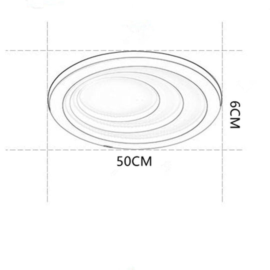 4 Graduated Circles LED Nordic Ceiling Light – Modern Flush Mount