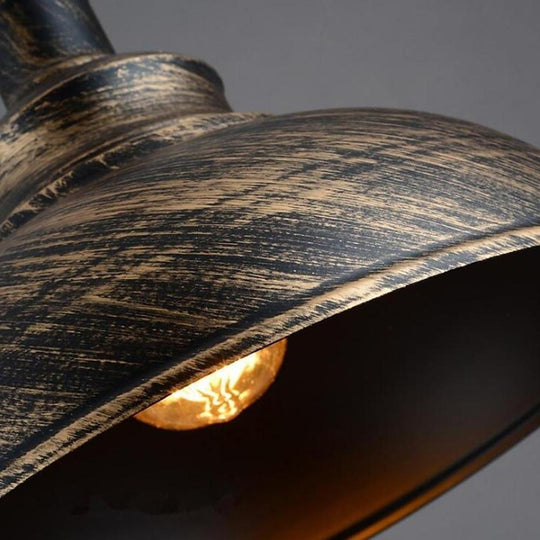 Semi-Globe Metal LED Vintage Pendant Light