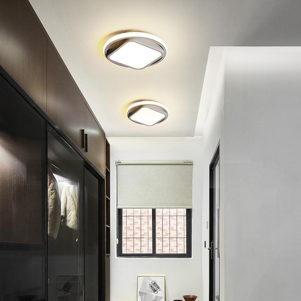 Square Circle LED Modern Flush Mount Ceiling Light