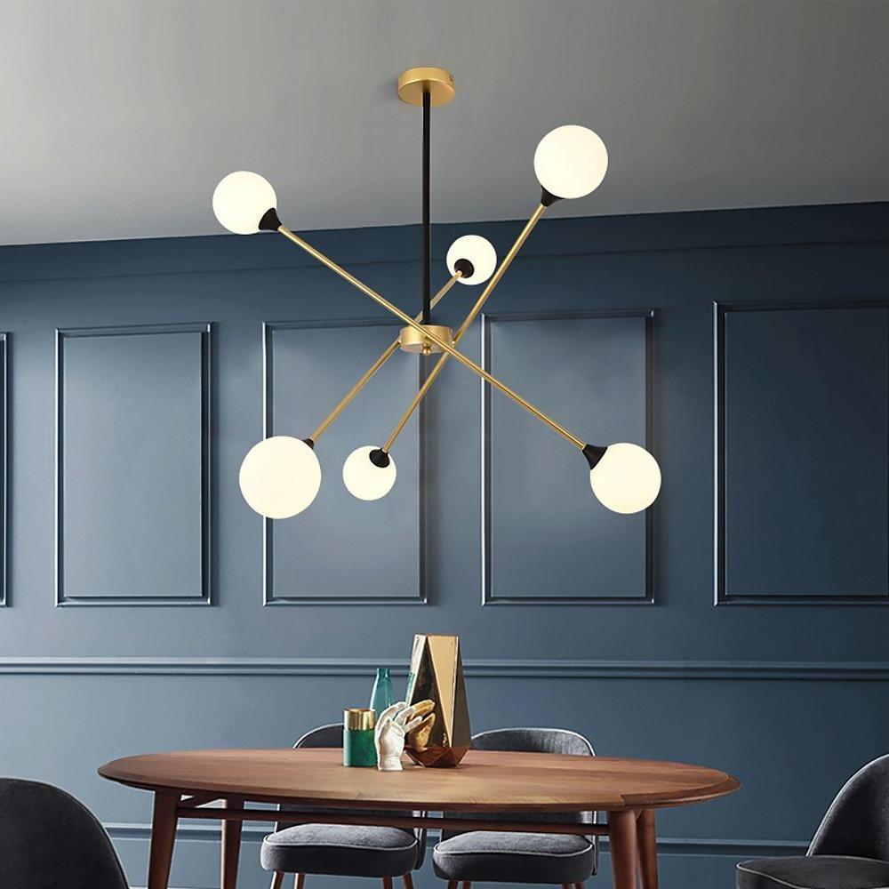 LED Modern Glass Sputnik Chandelier