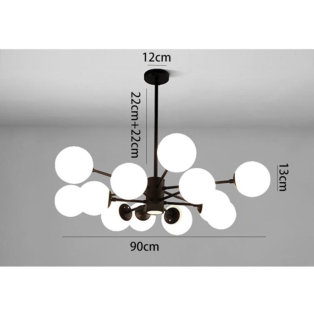 Nordic Glass Globe Cluster Chandelier