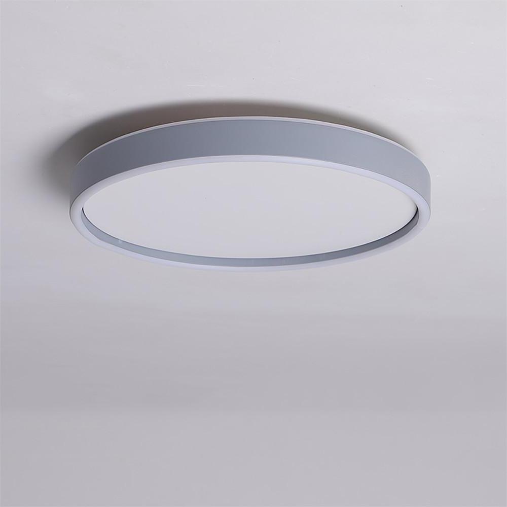 Circular Minimalist Metal Flush Mount LED Living Room Ceiling Light