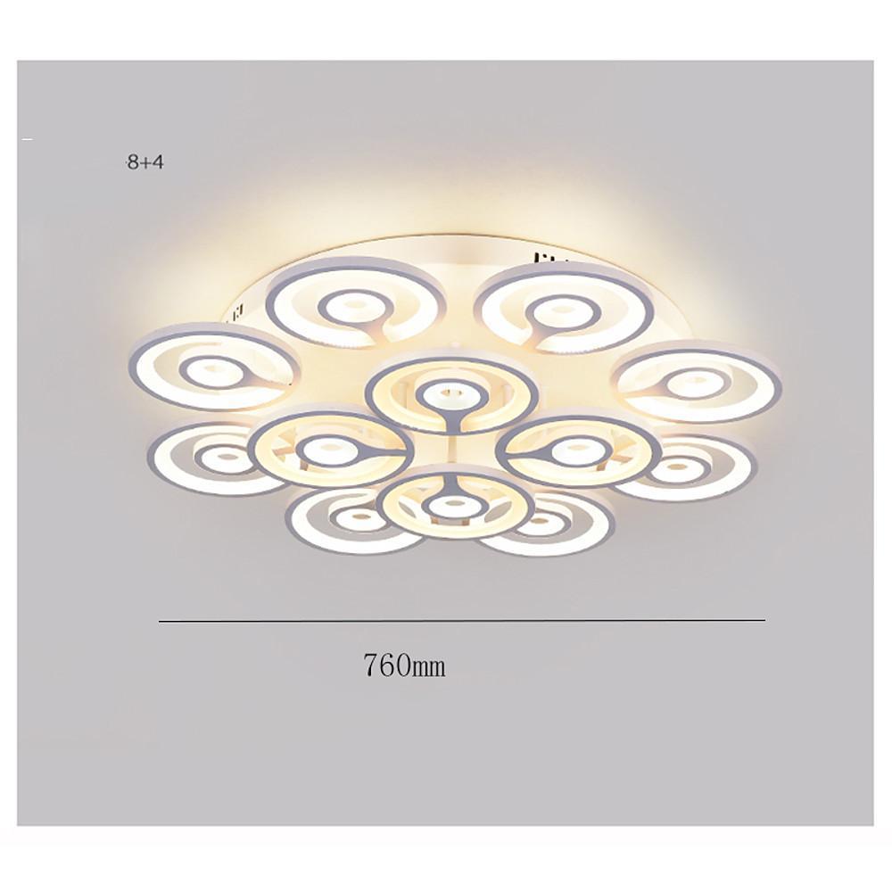 Round Flower Shaped LED Modern Flush Mount Ceiling Light
