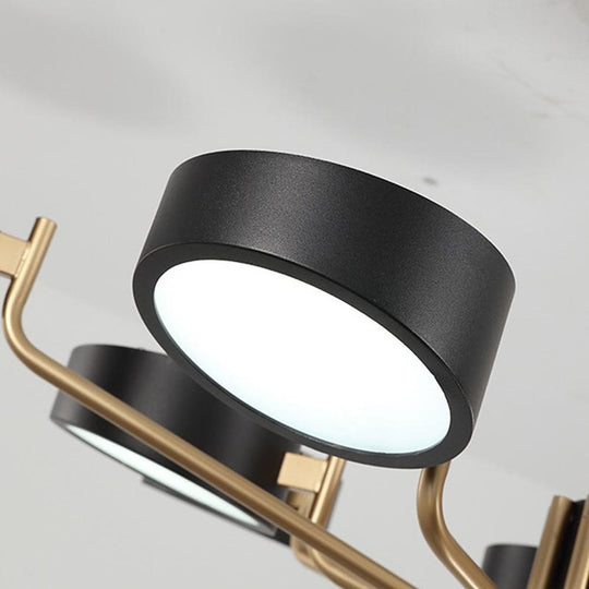 6-Light Modernist LED Flush Mount Ceiling Light for Bedroom