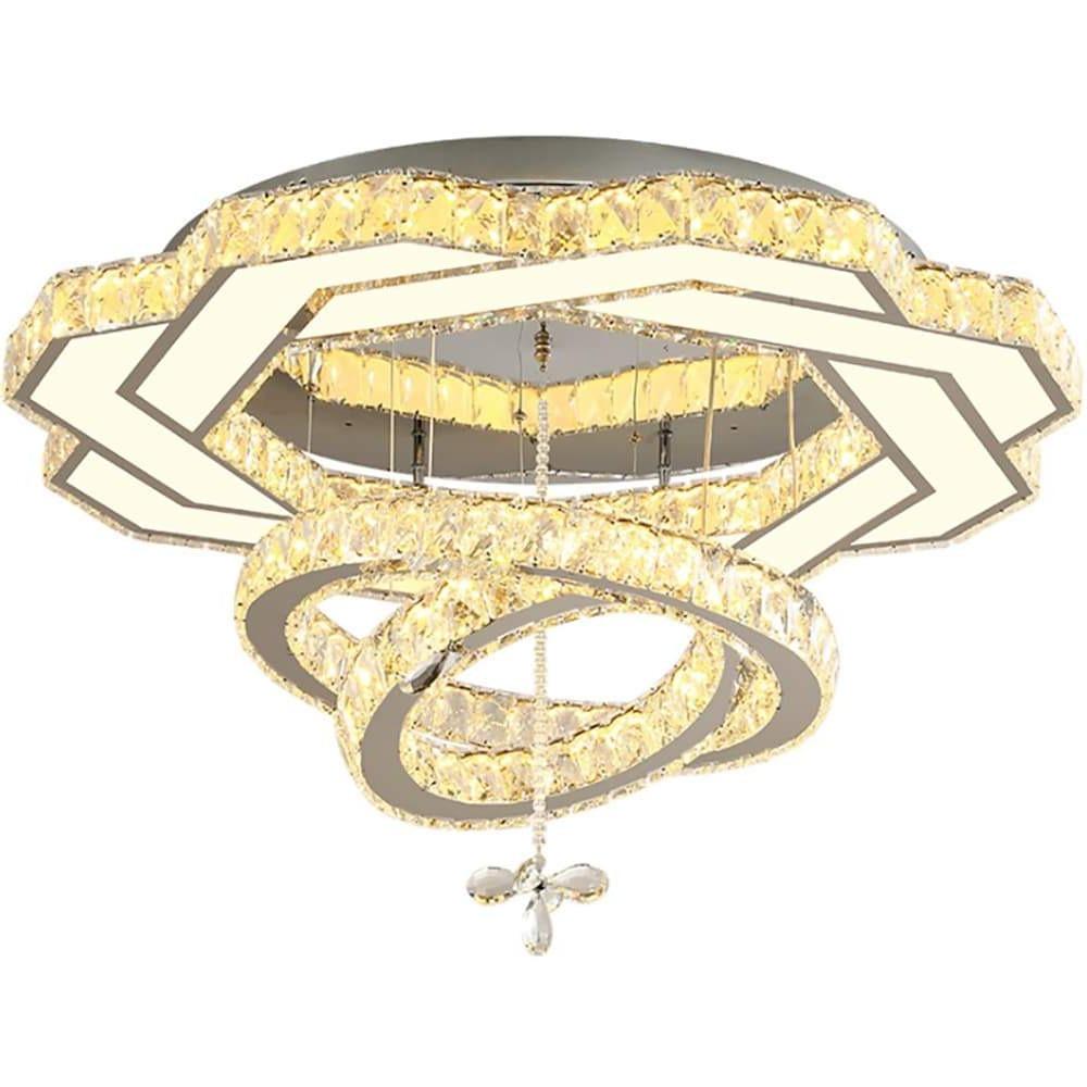 Ambient Crystal LED Flush Mount Light – 20" / 24" / 31"