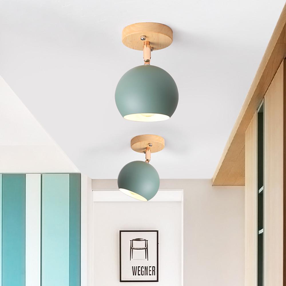 Semicircular Metal LED Rustic Adjustable Pendant Light