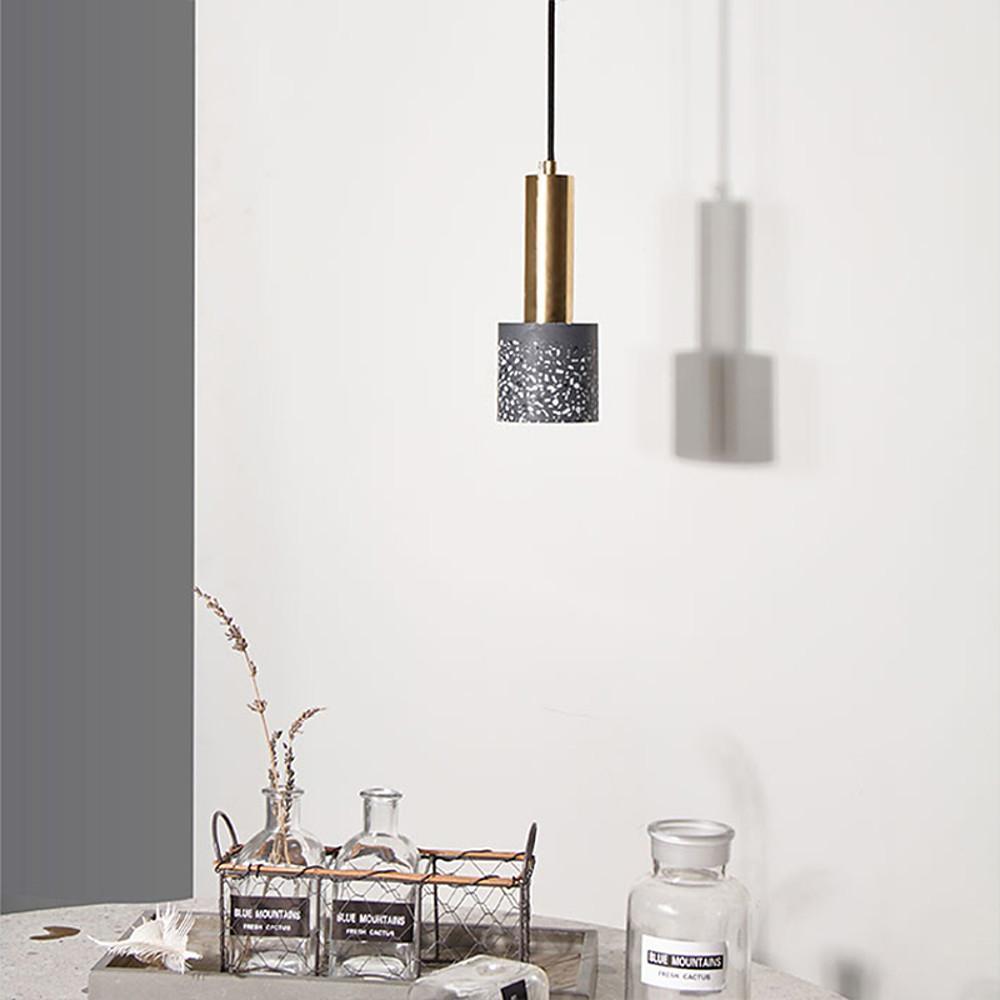 Cylinder Concrete LED Nordic Pendant Light