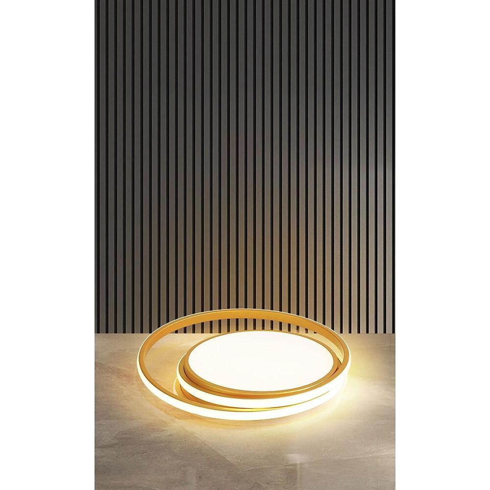 Circular Modern Acrylic LED Flush Mount Ceiling Light