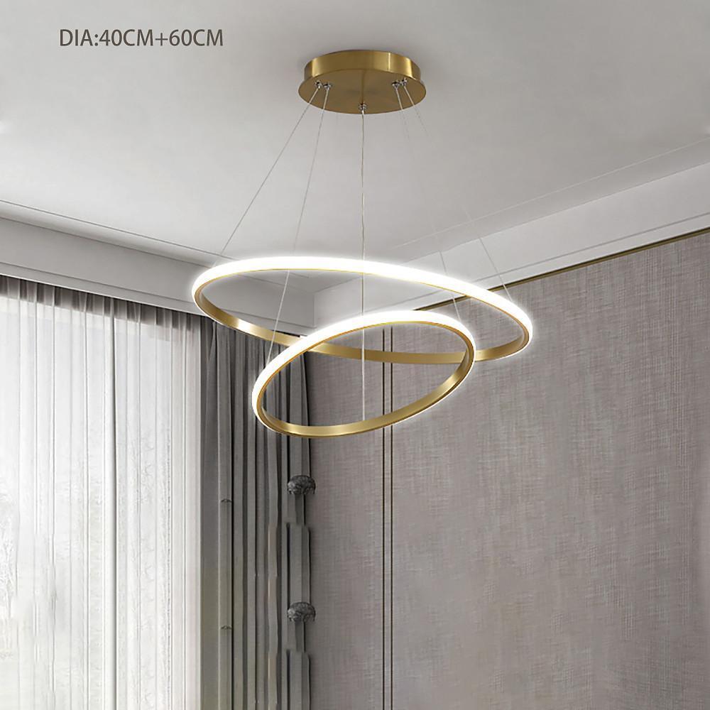 3 Ring Design Acrylic Aluminum LED Pendant Light