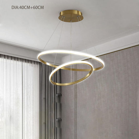 3 Ring Design Acrylic Aluminum LED Pendant Light