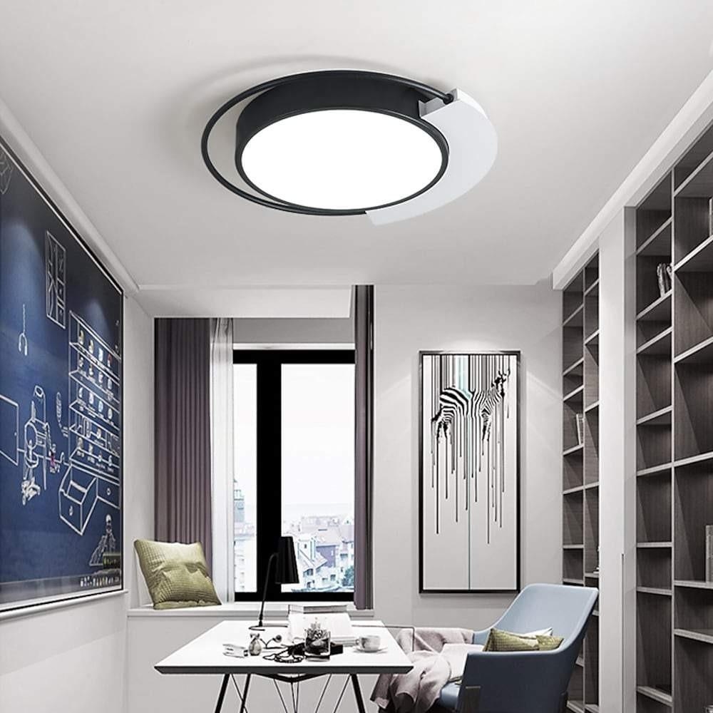 Modern Circular Flush Mount LED Ceiling Light 1 Light
