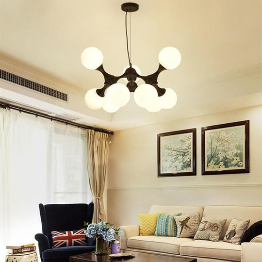 Modern Globe Sputnik 9-Light LED Chandelier