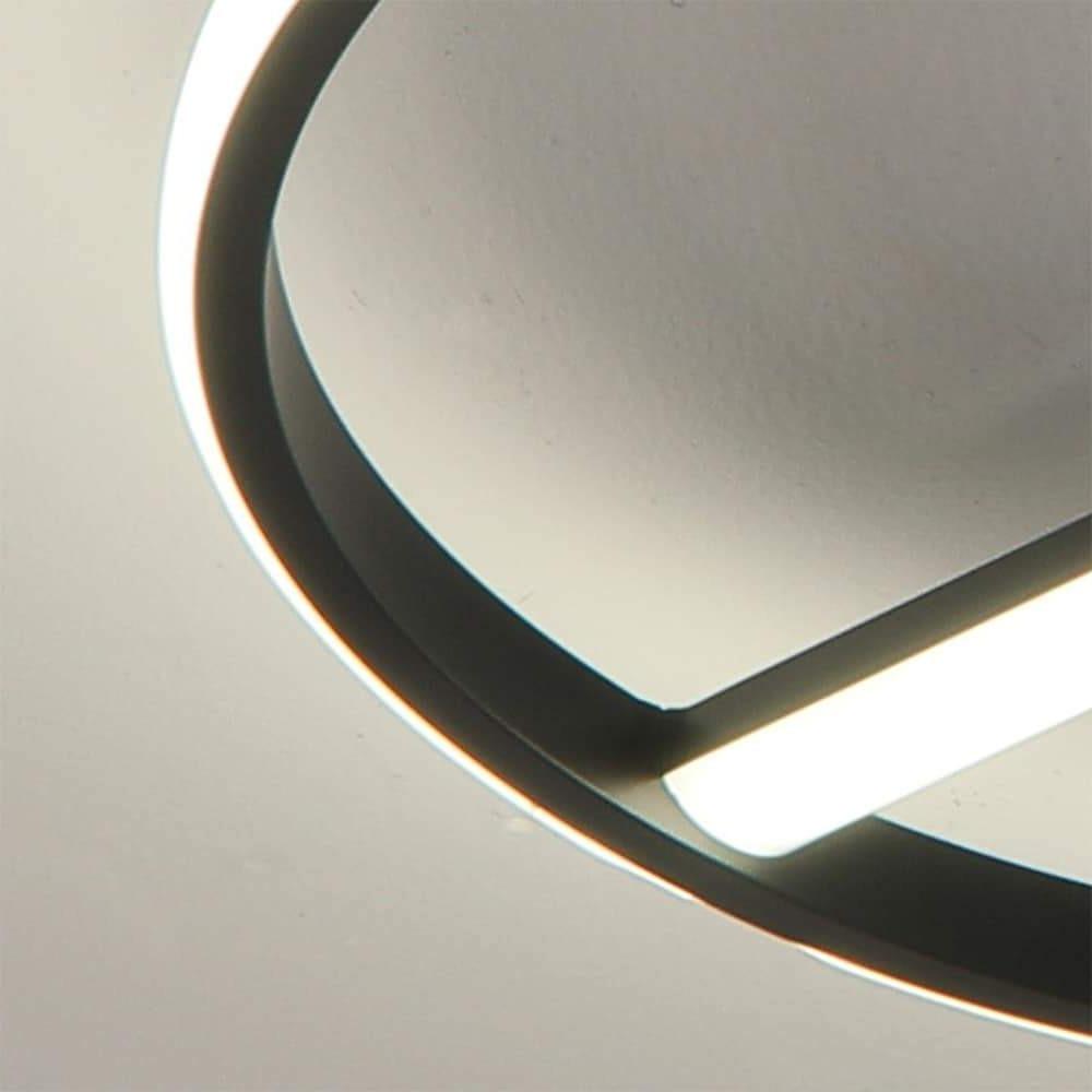 Creative Circle LED Flush Mount Ceiling Light – Modern Metal Design
