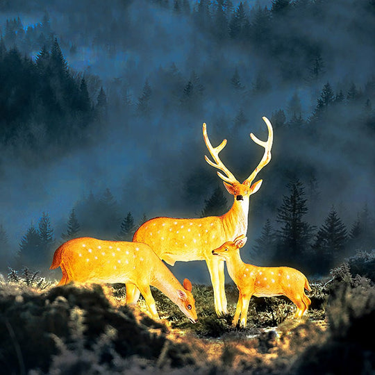 Imitation Deer Resin Outdoor Decorative Landscape Light