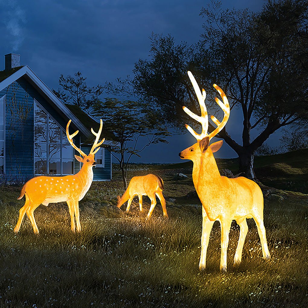 Imitation Deer Resin Outdoor Decorative Landscape Light