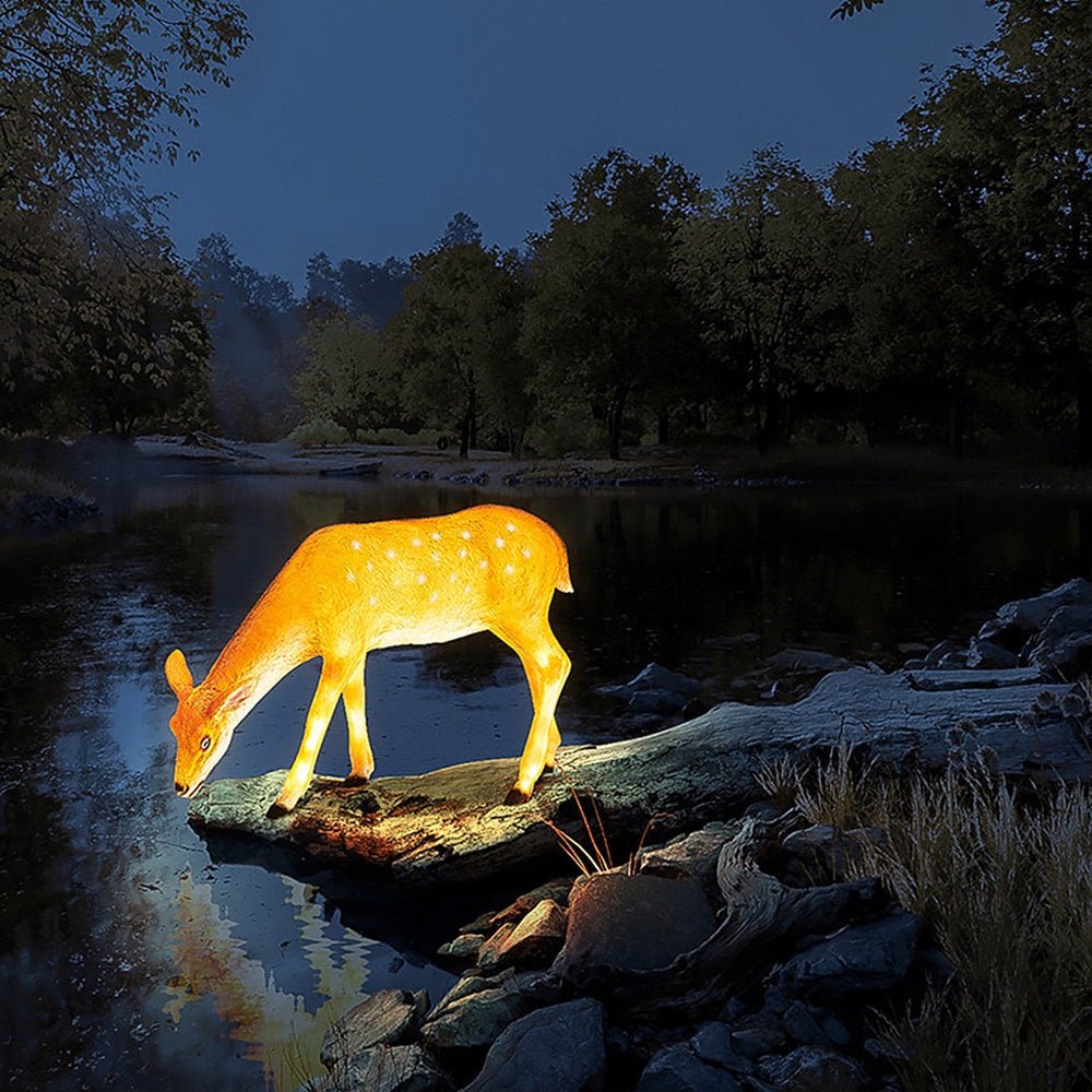 Imitation Deer Resin Outdoor Decorative Landscape Light